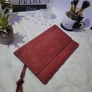 HOBO Crest Embossed Wristlet/Clutch/Purse